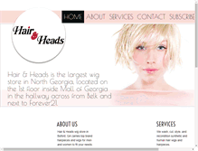 Tablet Screenshot of hairnheads.com